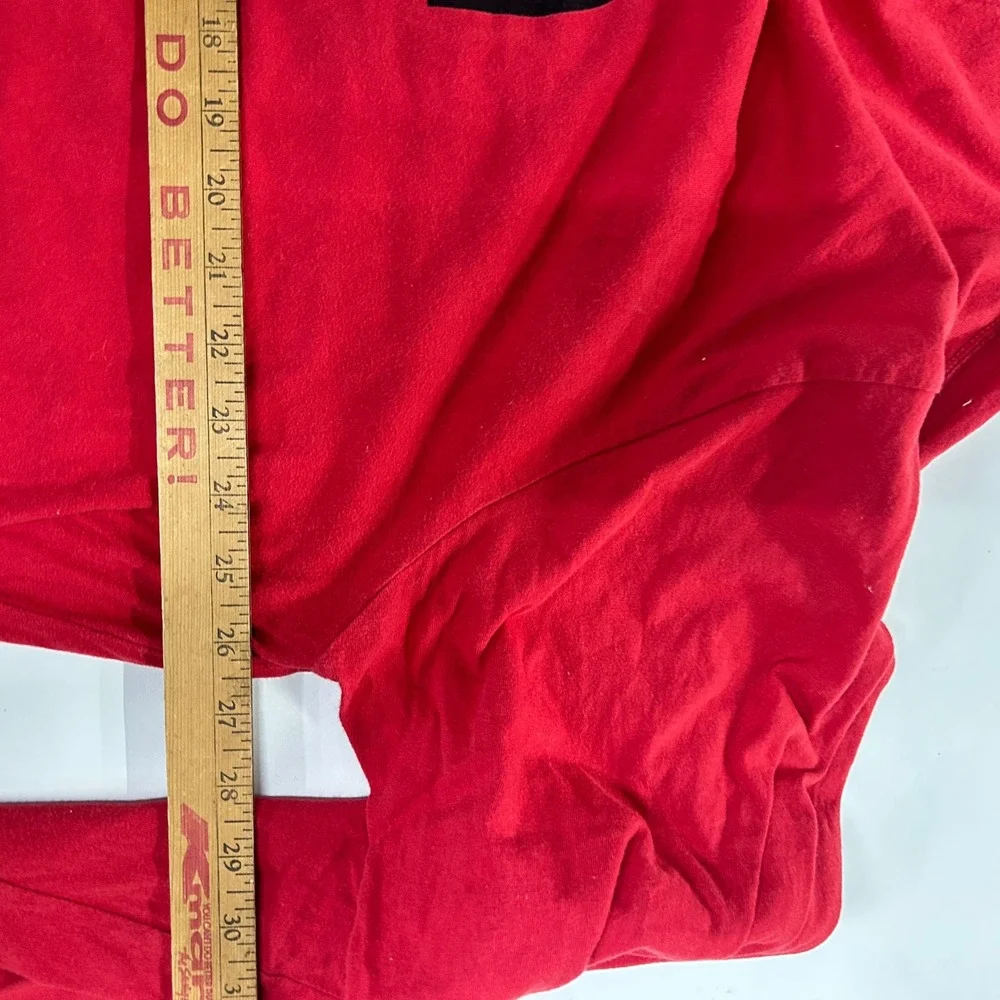 The North Face Long‎ Sleeve Big Logo Graphic Tee XXXL Red Gorpcore Streetwear